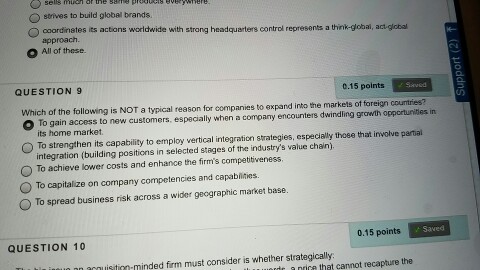 Solved Which of the following is NOT a typical reason for | Chegg.com