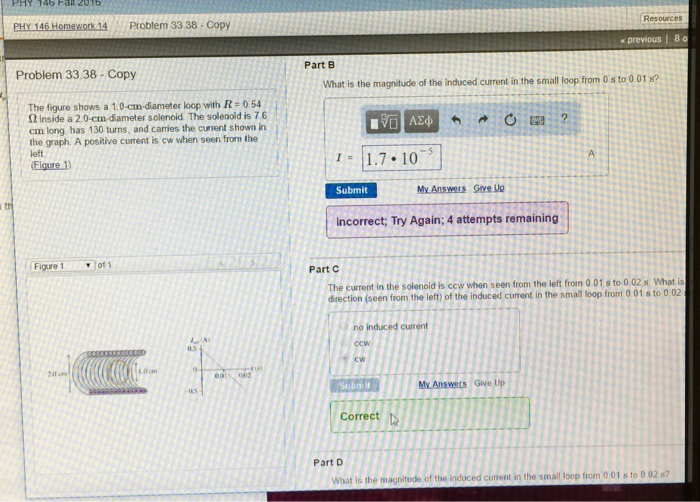 Solved PHY 146 Homework 14 Problem 33.38 Copy Problem 33.38 | Chegg.com