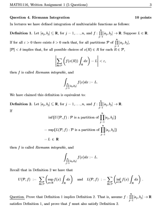 solved problems on riemann integral