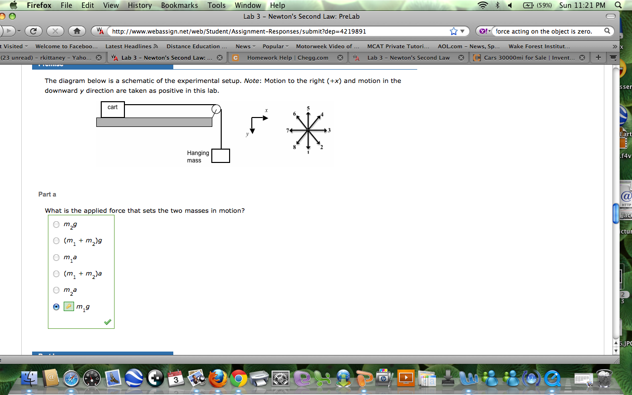 Calculating net force on an object worksheet image