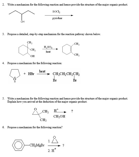 Solved 2. Write a mechanism for the following reaction and | Chegg.com