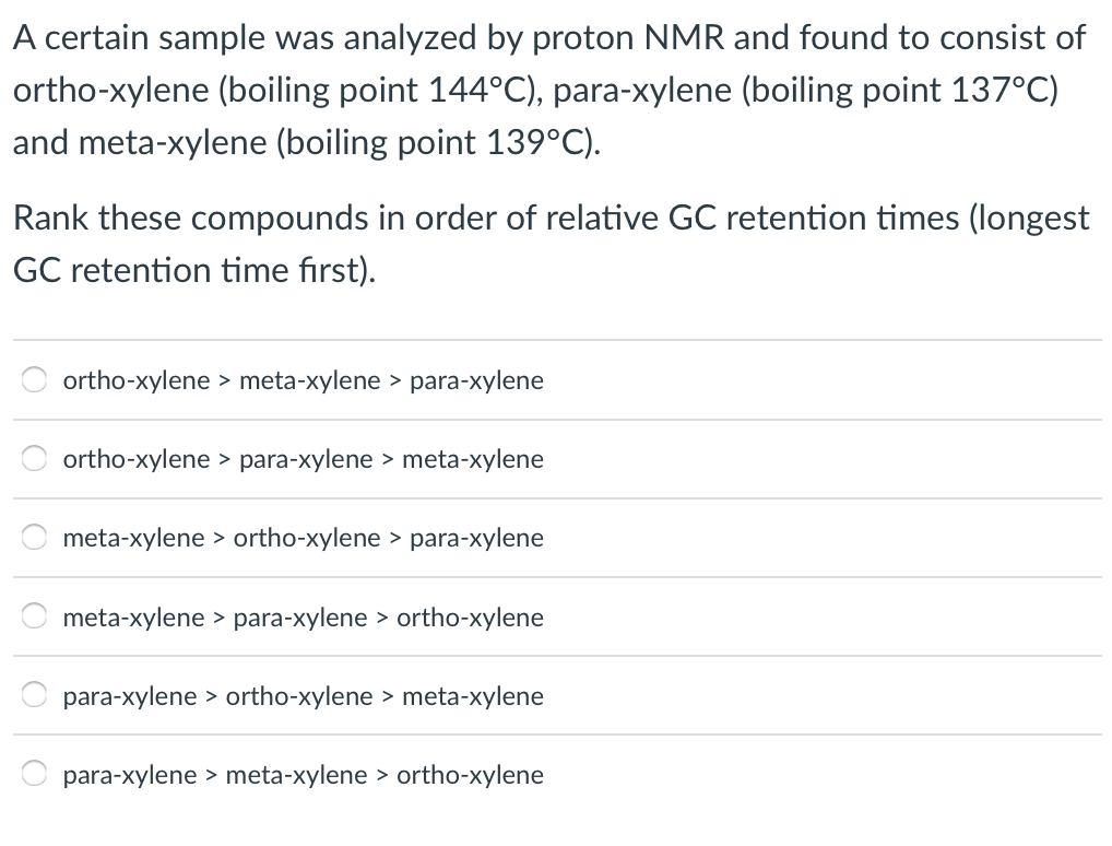 Solved A certain sample was analyzed by proton NMR and found