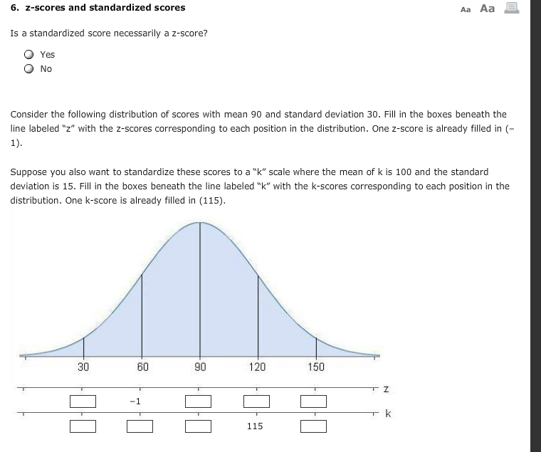 Is A Standardized Score Necessarily A Z Score