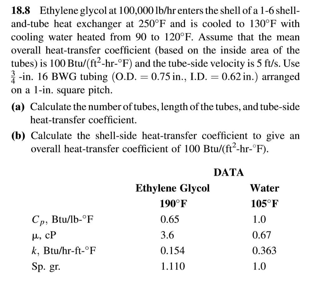 ethylene-glycol-at-100-000-lb-hr-enters-the-shell-of-chegg