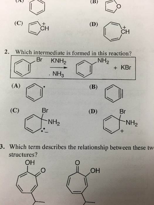 Solved Which intermediate is formed in this reaction? Which | Chegg.com
