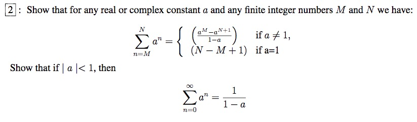 Solved 2: Show that for any real or complex constant a and | Chegg.com