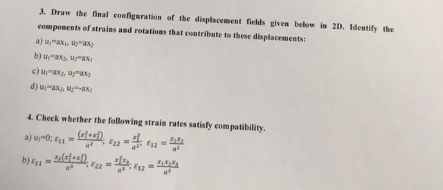 Solved Draw the final configuration of the displacement | Chegg.com