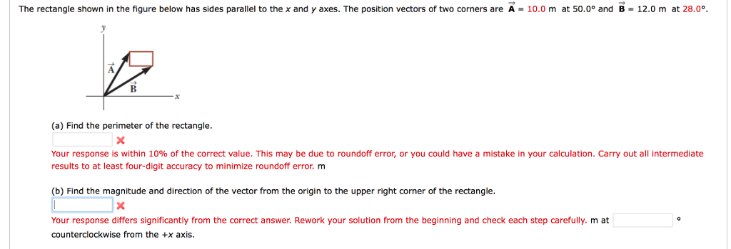 Solved The rectangle shown in the figure below has sides | Chegg.com