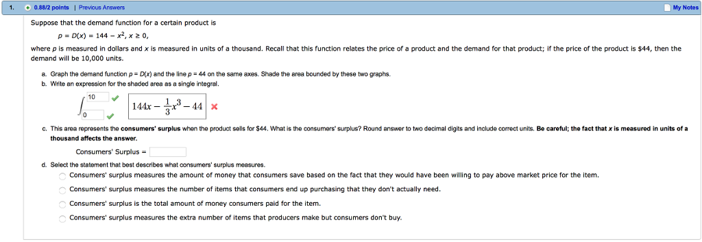 Solved Suppose that the demand function for a certain | Chegg.com