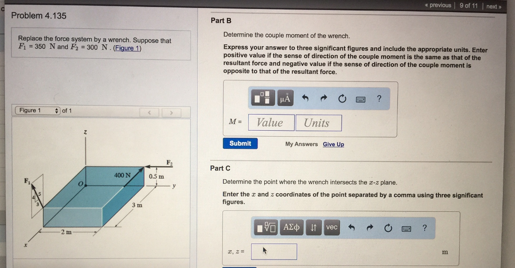 Solved: Replace The Force System By A Wrench. Suppose That... | Chegg.com