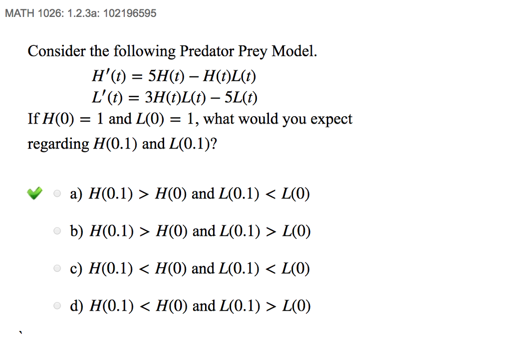 Solved MATH 1026: 1.2.3a: 102196595 Consider the following | Chegg.com