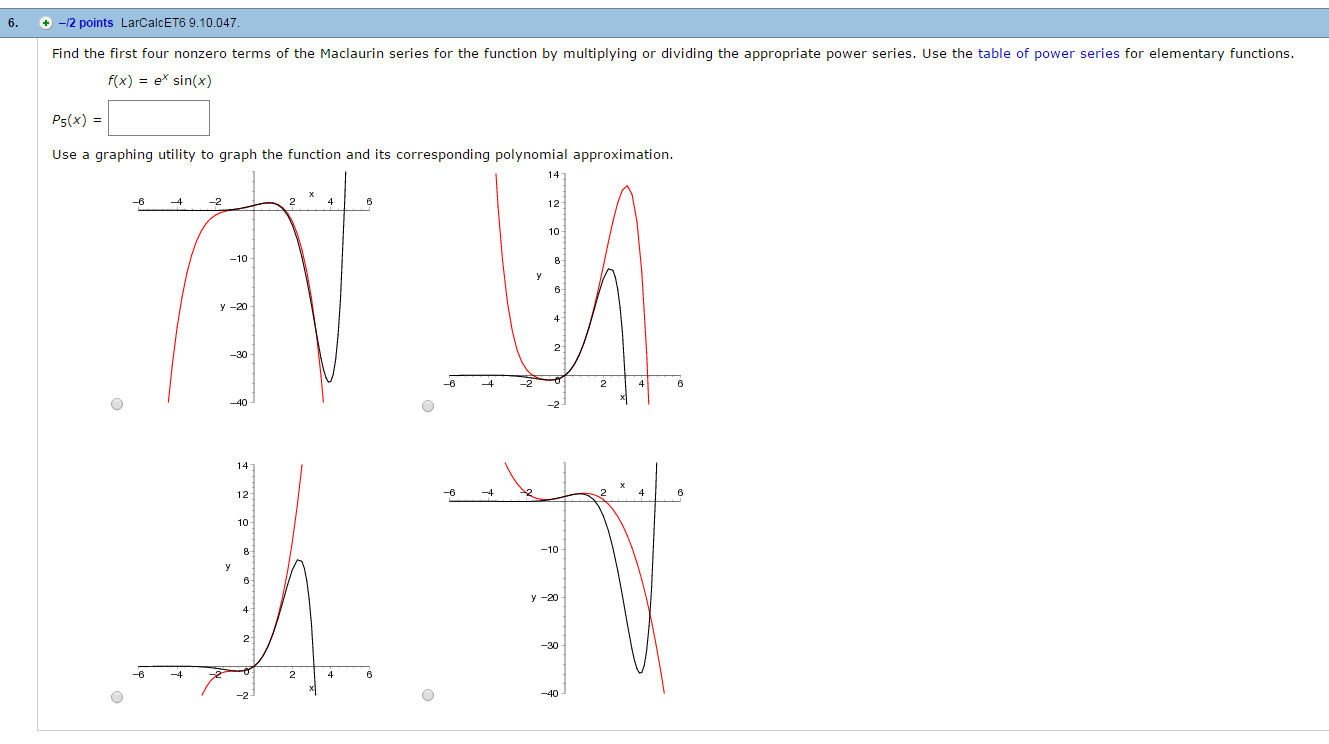 Solved Find the first four nonzero terms of the Maclaurin | Chegg.com