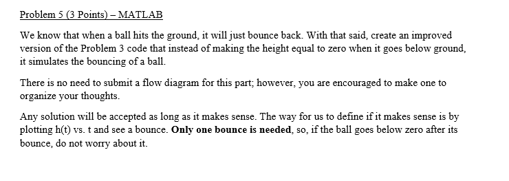 Problem 3 (6 Points) MATLAB Build a code that | Chegg.com