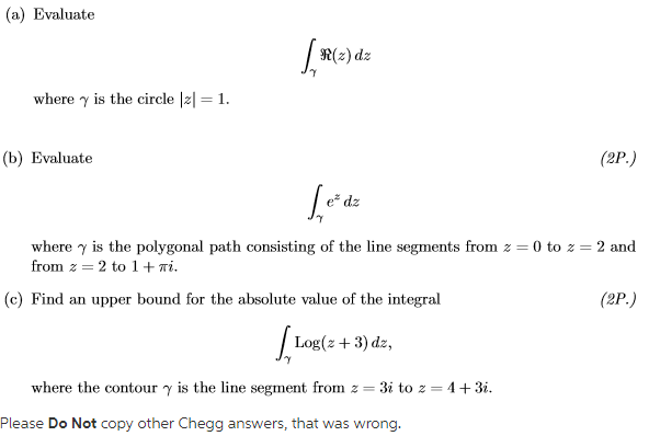 Solved (a) Evaluate R(z) Dz Where γ Is The Circle 12-1. (b) | Chegg.com