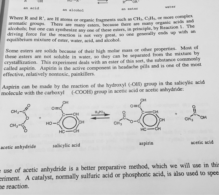 Solved La. Calculate The Theoretical Yield Of Aspirin To
