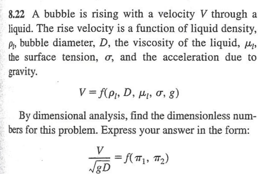 Solved 8.22 A bubble is rising with a velocity V througha