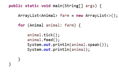 Create a very simple farm simulation in Java. The | Chegg.com