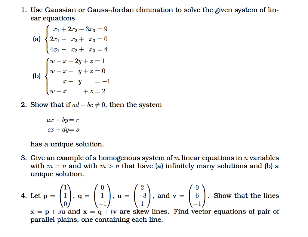 GAUSSIAN ELIMINATION REVISITED Consider Solving The Linear, 53% OFF