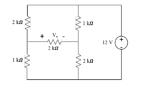 Solved Find Vx using loop analysis. | Chegg.com