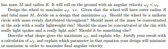 Solved Suppose we have a wheel spinning about its axis with | Chegg.com