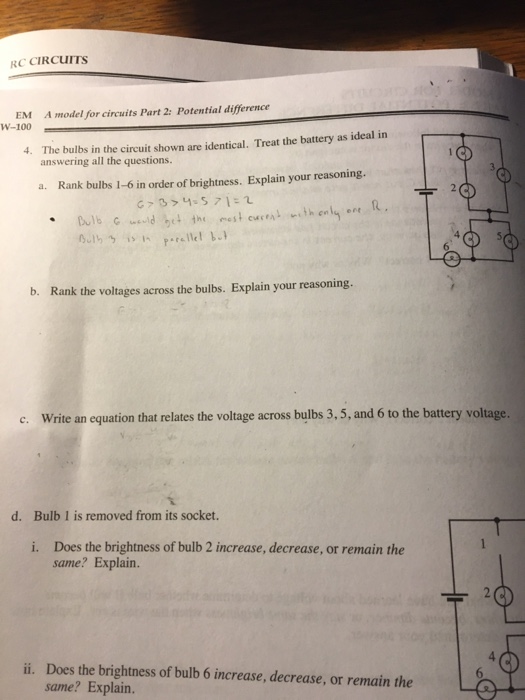 Solved The bulbs in the circuit shown are identical. Treat | Chegg.com
