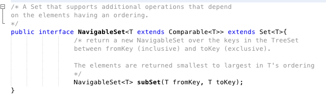 Part 2: A method for NavigableSet Take a look at the | Chegg.com