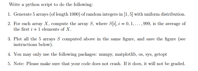 Solved Write a python script to do the following: 1. | Chegg.com