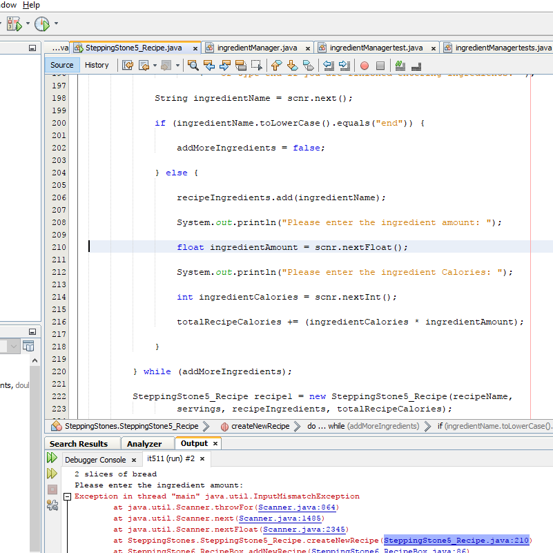 Solved Java help needed with exceptions. I've written a | Chegg.com
