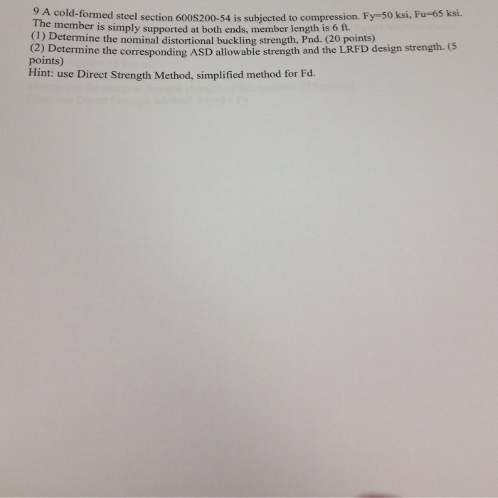 solved-a-cold-formed-steel-section-600s200-54-is-subjected-chegg