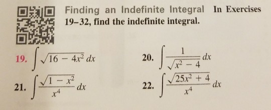 Solved: ???Finding An Indefinite Integral In Exercises 19-... | Chegg.com