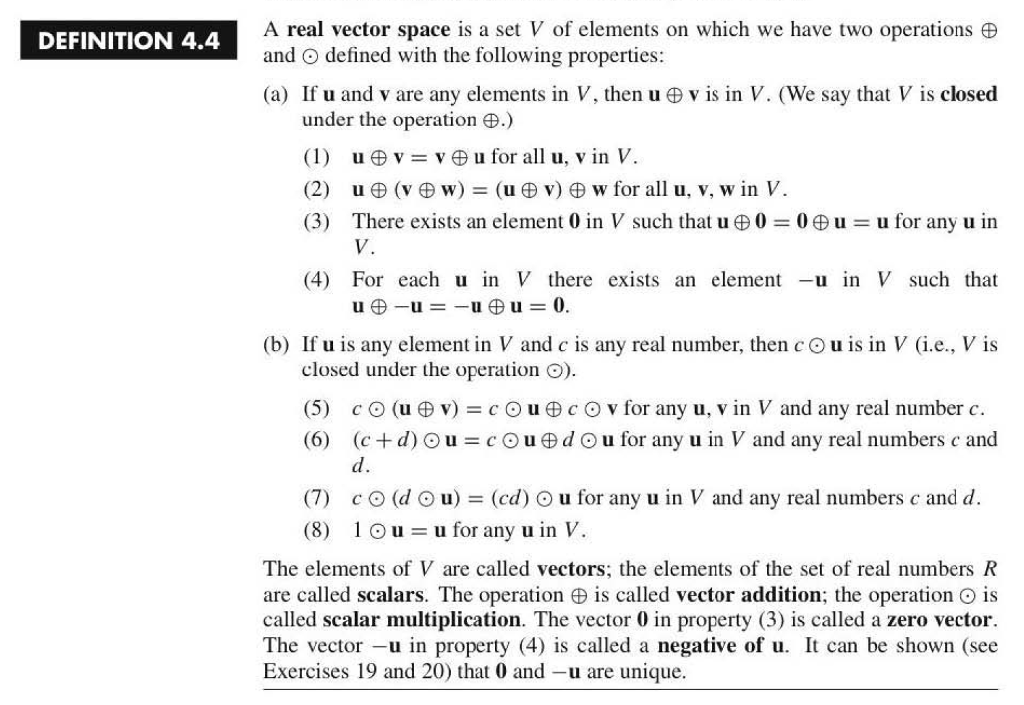 Solved 1. Let V be the set of all real numbers; define ㊥ by