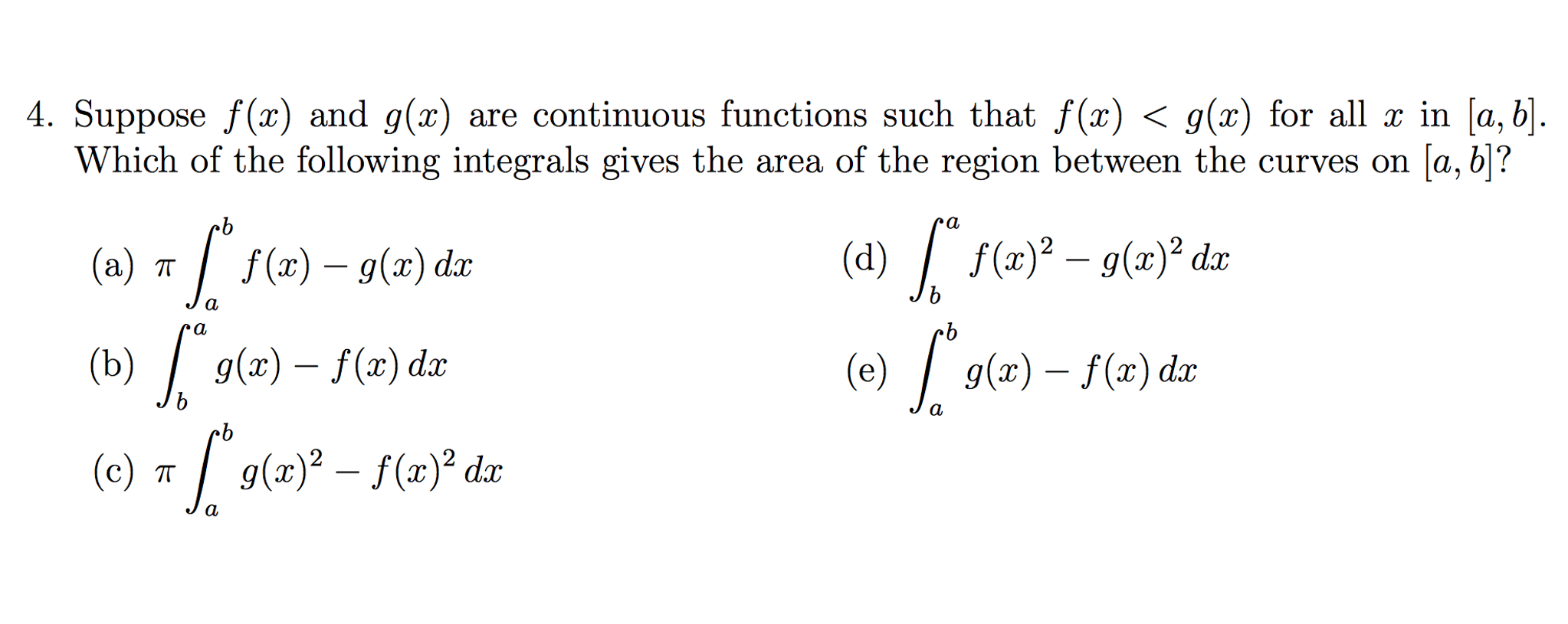 Solved Suppose f(x) and g(x) are continuous functions such | Chegg.com