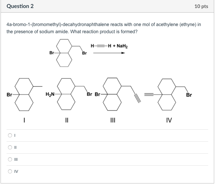 Solved 4a-bromo-1-(bromomethyl)-decahydronaphthalene reacts | Chegg.com