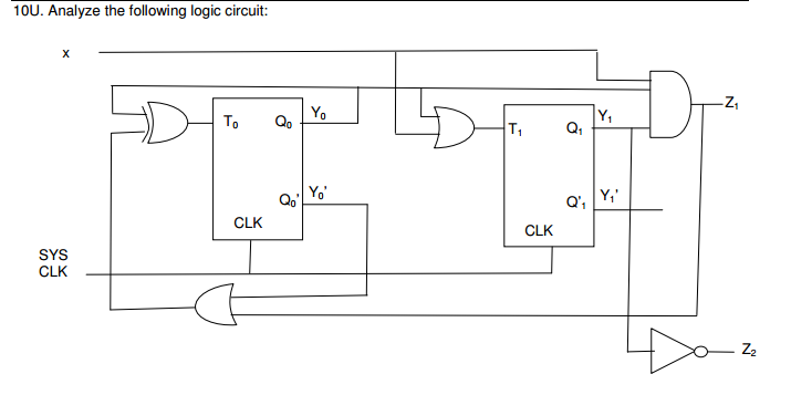 Solved Analyze the following logic circuit: | Chegg.com