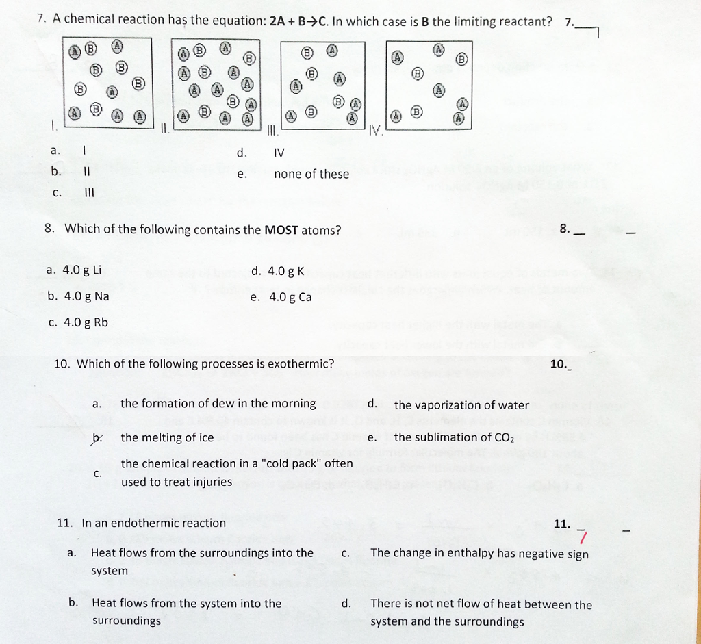 Solved A Chemical Reaction Has The Equation: 2A + B | Chegg.com