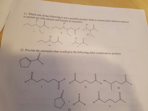 Solved Which one of the following is not a possible product | Chegg.com