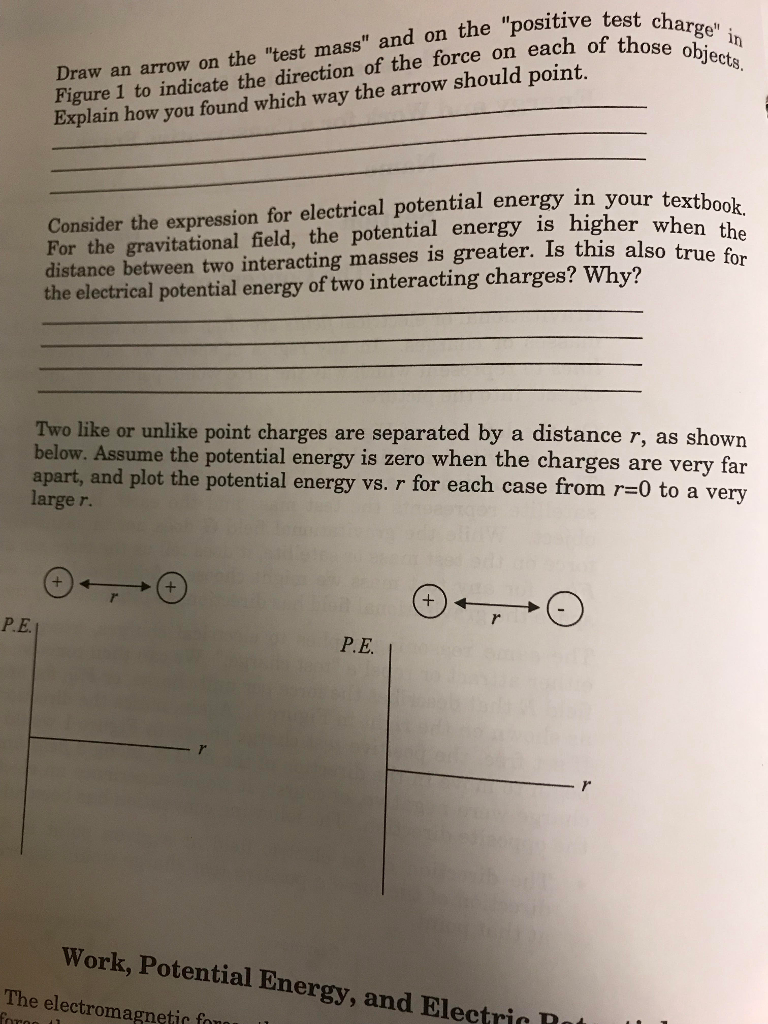 Solved Gravitational or electrical fields are often used to | Chegg.com