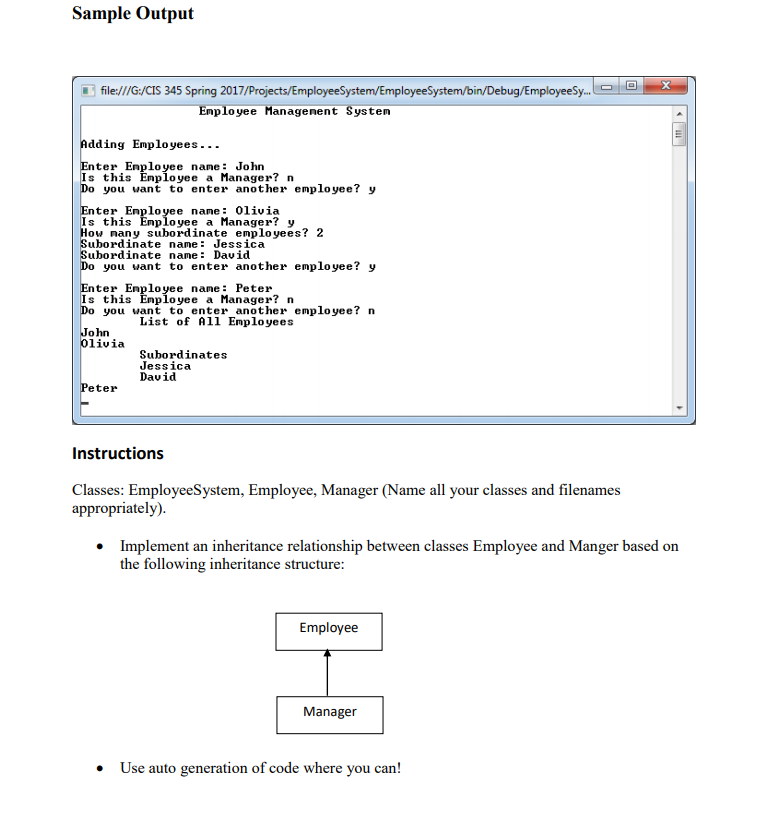 Solved Program Overview In this program, you will create a | Chegg.com