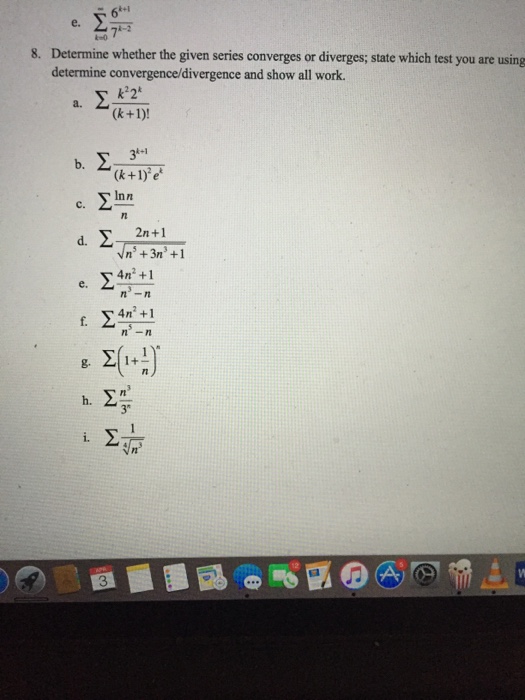 Solved Determine whether the given series converges or | Chegg.com