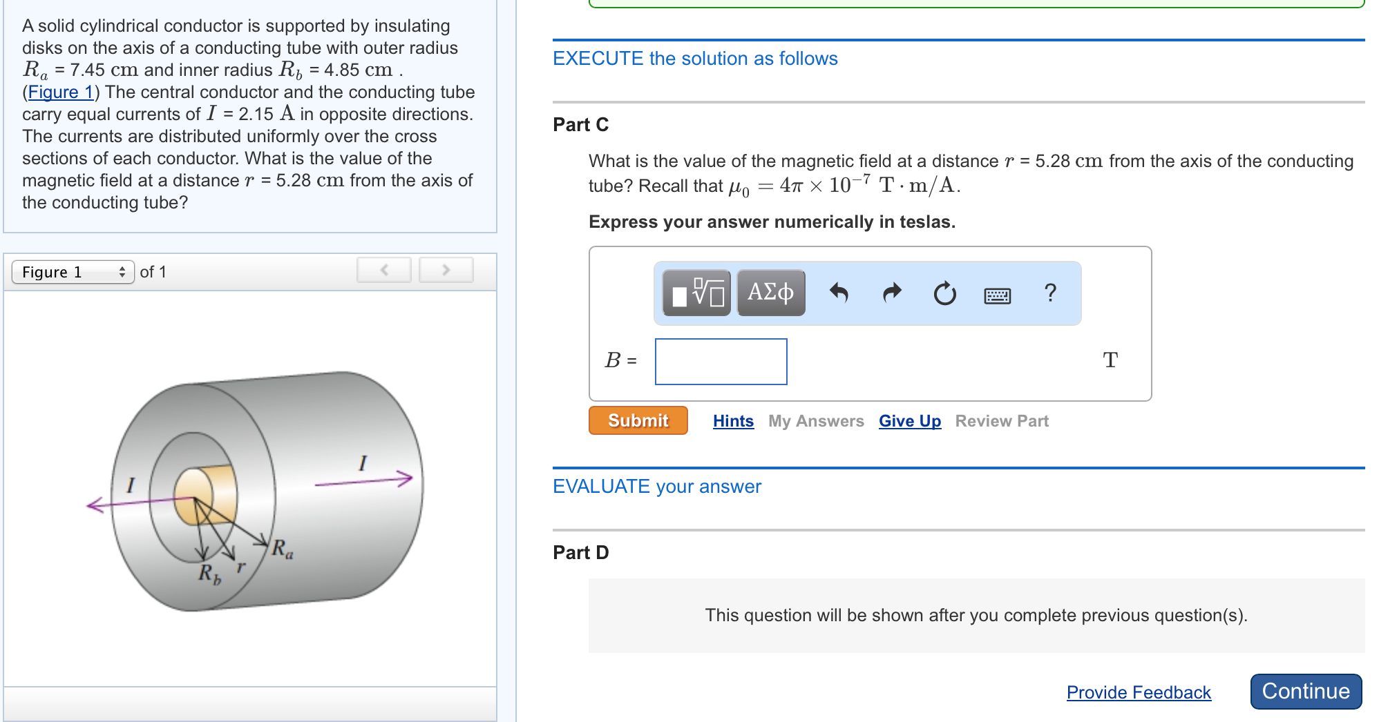Solved What is the value of the magnetic field at a distance | Chegg.com