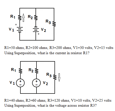 Solved R1=50 ohms, R2=100 ohms, R3 = 200 ohms, V1 = 30 | Chegg.com