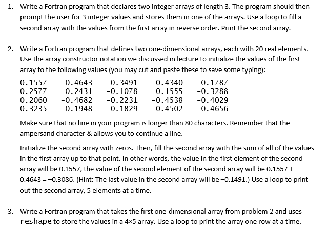 fortran write