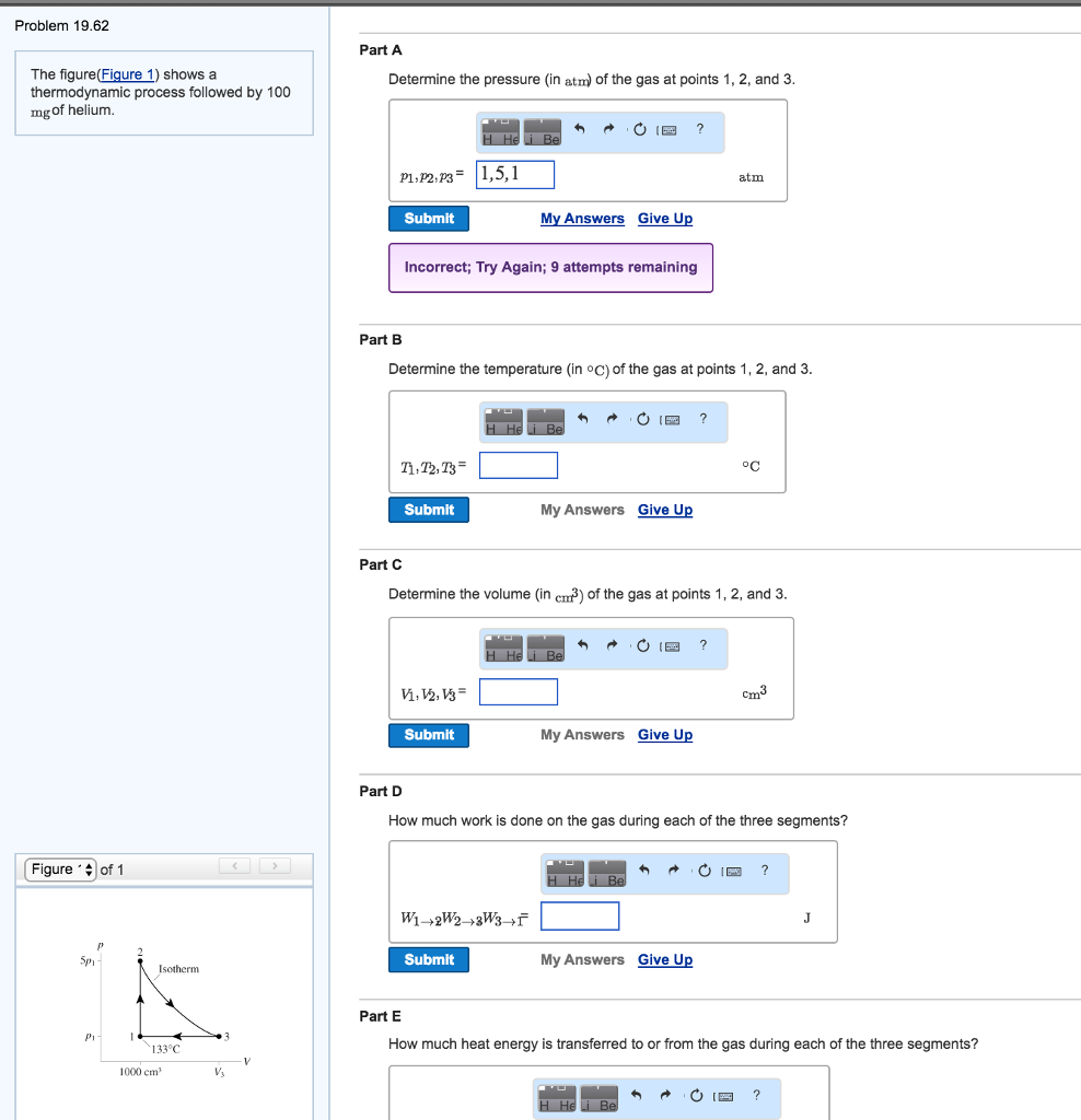 Solved The figure (Figure 1) shows a thermodynamic process | Chegg.com