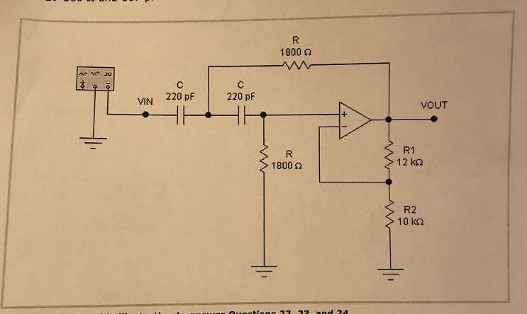 Solved The Cutoff Frequency Of The Filter In Figure A-6 Is | Chegg.com