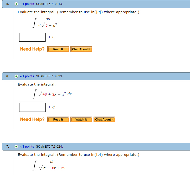 solved-5-evaluate-the-integral-remember-to-use-ln-u-chegg