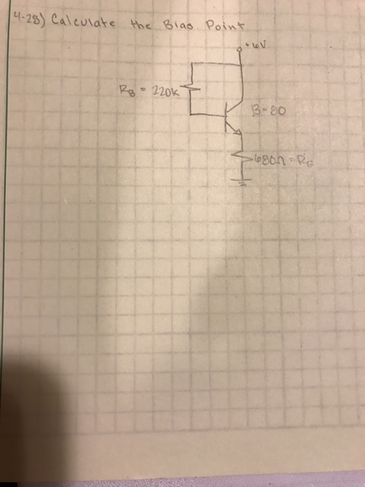 Solved Calculate the Bias Point Chegg com