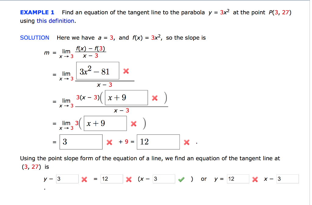 How To Find The Slope Of A Tangent Line Of A Parabola