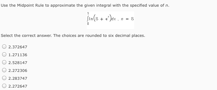 solved-use-the-midpoint-rule-to-approximate-the-given-chegg