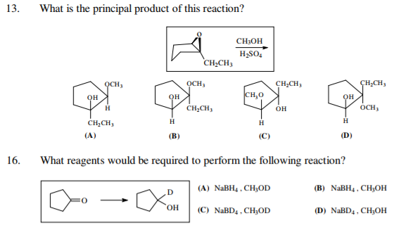 Solved 13. What is the principal product of this reaction? | Chegg.com