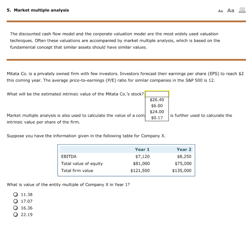 Solved 1. Ratio analysis Aa Aa A company reports accounting
